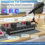 Podcast Equipment Bundle for 2 Mic Tiktok Video Content Creator Kit, Audio