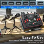 Podcast Equipment Bundle for 2 Mic Tiktok Video Content Creator Kit, Audio