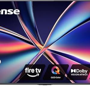 Hisense 55" E6 Cinema Series QLED 4K UHD Smart Fire TV (55E6QF, 2025 Model) - QLED, AI Light Sensor, Dolby Vision · Atmos, Voice Remote with Alexa