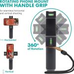 Movo iVlogger-PRO Vlogging Kit with Full Tripod for iPhone/Android - USB-C/Lightning YouTube Starter Kit for Content Creators