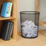 Waste Paper Bin - Black - 3 Piece